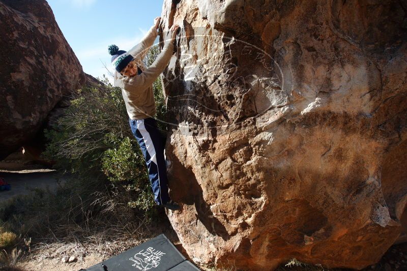 Bouldering in Hueco Tanks on 12/23/2018 with Blue Lizard Climbing and Yoga

Filename: SRM_20181223_1049310.jpg
Aperture: f/5.6
Shutter Speed: 1/400
Body: Canon EOS-1D Mark II
Lens: Canon EF 16-35mm f/2.8 L