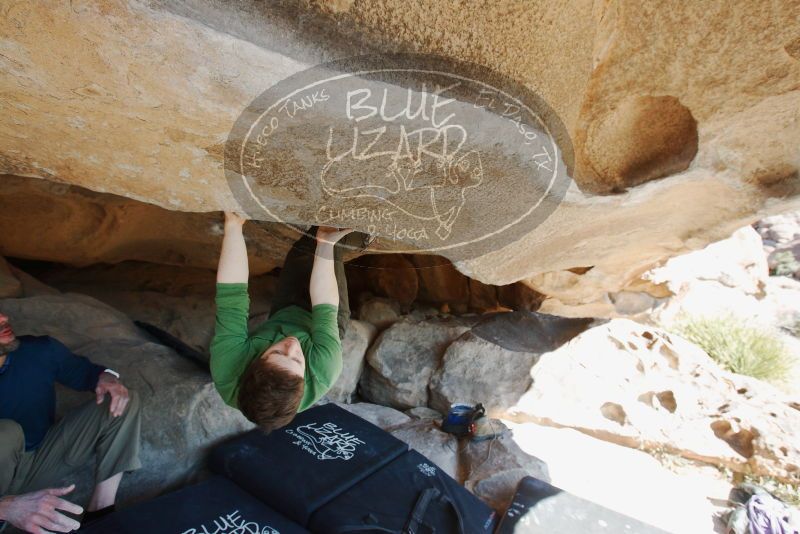 Bouldering in Hueco Tanks on 12/23/2018 with Blue Lizard Climbing and Yoga
Filename: SRM_20181223_1217290.jpg
Aperture: f/5.6
Shutter Speed: 1/250
Body: Canon EOS-1D Mark II
Lens: Canon EF 16-35mm f/2.8 L