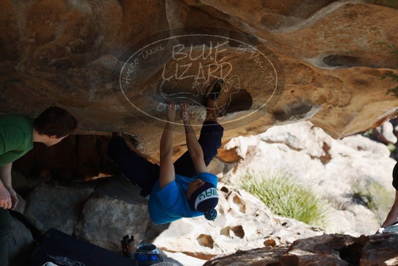 Bouldering in Hueco Tanks on 12/23/2018 with Blue Lizard Climbing and Yoga
Filename: SRM_20181223_1240450.jpg
Aperture: f/4.0
Shutter Speed: 1/640
Body: Canon EOS-1D Mark II
Lens: Canon EF 50mm f/1.8 II