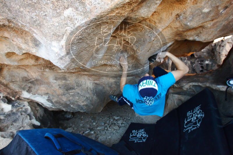 Bouldering in Hueco Tanks on 12/23/2018 with Blue Lizard Climbing and Yoga

Filename: SRM_20181223_1420540.jpg
Aperture: f/5.6
Shutter Speed: 1/100
Body: Canon EOS-1D Mark II
Lens: Canon EF 16-35mm f/2.8 L