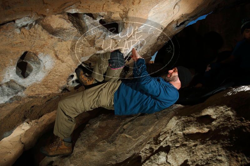 Bouldering in Hueco Tanks on 12/23/2018 with Blue Lizard Climbing and Yoga
Filename: SRM_20181223_1559460.jpg
Aperture: f/8.0
Shutter Speed: 1/250
Body: Canon EOS-1D Mark II
Lens: Canon EF 16-35mm f/2.8 L