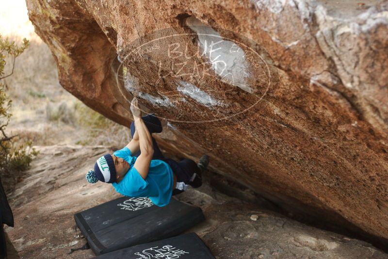 Bouldering in Hueco Tanks on 12/23/2018 with Blue Lizard Climbing and Yoga

Filename: SRM_20181223_1701091.jpg
Aperture: f/2.8
Shutter Speed: 1/320
Body: Canon EOS-1D Mark II
Lens: Canon EF 50mm f/1.8 II
