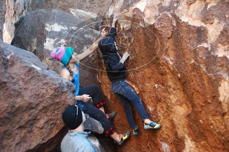 Bouldering in Hueco Tanks on 12/24/2018 with Blue Lizard Climbing and Yoga
Filename: SRM_20181224_1645550.jpg
Aperture: f/2.8
Shutter Speed: 1/200
Body: Canon EOS-1D Mark II
Lens: Canon EF 50mm f/1.8 II