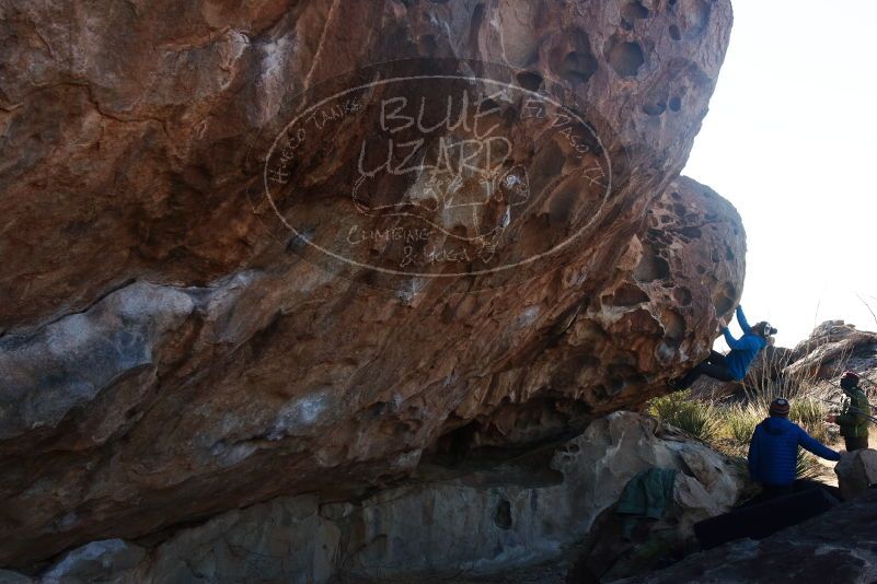 Bouldering in Hueco Tanks on 12/30/2018 with Blue Lizard Climbing and Yoga
Filename: SRM_20181230_1045260.jpg
Aperture: f/9.0
Shutter Speed: 1/250
Body: Canon EOS-1D Mark II
Lens: Canon EF 16-35mm f/2.8 L