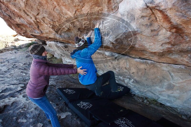 Bouldering in Hueco Tanks on 12/30/2018 with Blue Lizard Climbing and Yoga

Filename: SRM_20181230_1110520.jpg
Aperture: f/5.6
Shutter Speed: 1/200
Body: Canon EOS-1D Mark II
Lens: Canon EF 16-35mm f/2.8 L