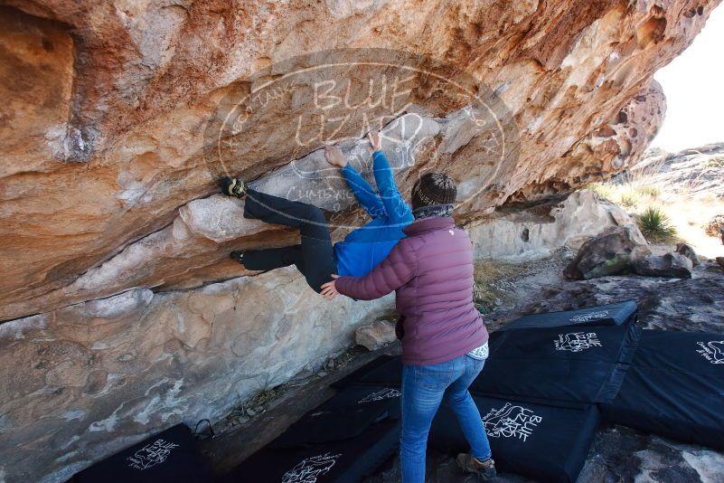 Bouldering in Hueco Tanks on 12/30/2018 with Blue Lizard Climbing and Yoga
Filename: SRM_20181230_1116430.jpg
Aperture: f/5.6
Shutter Speed: 1/250
Body: Canon EOS-1D Mark II
Lens: Canon EF 16-35mm f/2.8 L