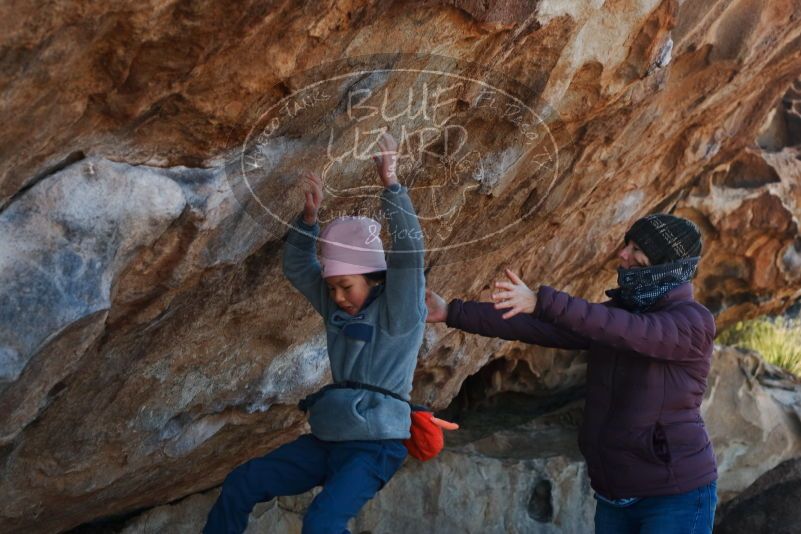 Bouldering in Hueco Tanks on 12/30/2018 with Blue Lizard Climbing and Yoga
Filename: SRM_20181230_1141120.jpg
Aperture: f/4.0
Shutter Speed: 1/320
Body: Canon EOS-1D Mark II
Lens: Canon EF 50mm f/1.8 II