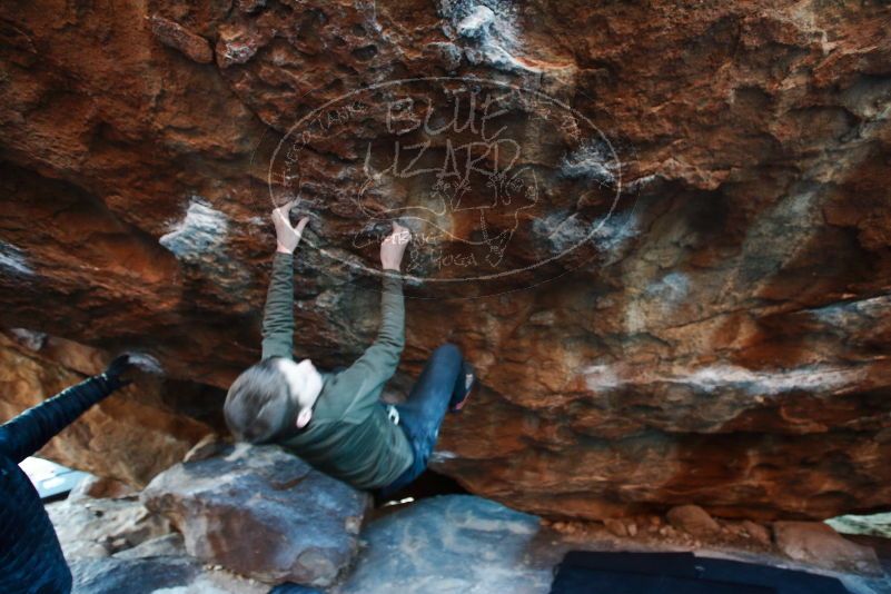 Bouldering in Hueco Tanks on 12/30/2018 with Blue Lizard Climbing and Yoga
Filename: SRM_20181230_1809100.jpg
Aperture: f/2.8
Shutter Speed: 1/30
Body: Canon EOS-1D Mark II
Lens: Canon EF 16-35mm f/2.8 L