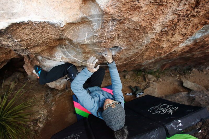 Bouldering in Hueco Tanks on 01/01/2019 with Blue Lizard Climbing and Yoga
Filename: SRM_20190101_1106571.jpg
Aperture: f/4.0
Shutter Speed: 1/250
Body: Canon EOS-1D Mark II
Lens: Canon EF 16-35mm f/2.8 L