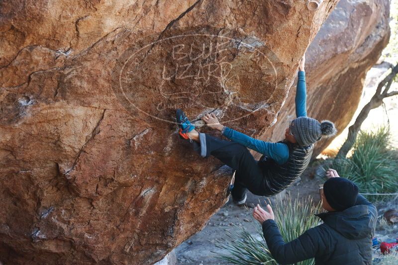 Bouldering in Hueco Tanks on 01/01/2019 with Blue Lizard Climbing and Yoga

Filename: SRM_20190101_1321520.jpg
Aperture: f/4.0
Shutter Speed: 1/250
Body: Canon EOS-1D Mark II
Lens: Canon EF 50mm f/1.8 II