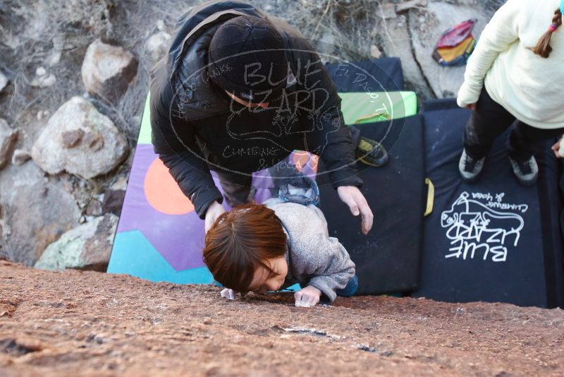 Bouldering in Hueco Tanks on 01/01/2019 with Blue Lizard Climbing and Yoga

Filename: SRM_20190101_1441270.jpg
Aperture: f/4.0
Shutter Speed: 1/200
Body: Canon EOS-1D Mark II
Lens: Canon EF 16-35mm f/2.8 L