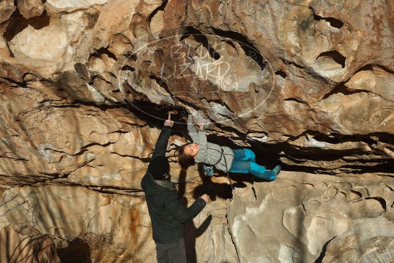 Bouldering in Hueco Tanks on 01/01/2019 with Blue Lizard Climbing and Yoga

Filename: SRM_20190101_1653290.jpg
Aperture: f/4.0
Shutter Speed: 1/1000
Body: Canon EOS-1D Mark II
Lens: Canon EF 50mm f/1.8 II