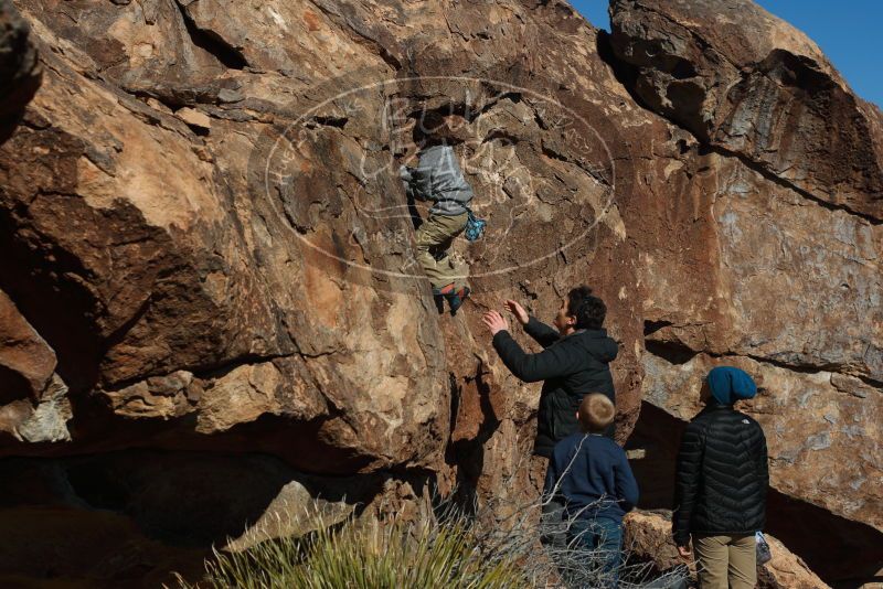 Bouldering in Hueco Tanks on 12/31/2018 with Blue Lizard Climbing and Yoga

Filename: SRM_20181231_1447540.jpg
Aperture: f/6.3
Shutter Speed: 1/500
Body: Canon EOS-1D Mark II
Lens: Canon EF 50mm f/1.8 II