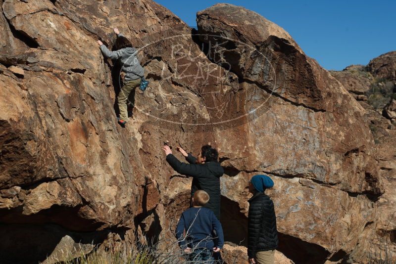 Bouldering in Hueco Tanks on 12/31/2018 with Blue Lizard Climbing and Yoga

Filename: SRM_20181231_1448110.jpg
Aperture: f/6.3
Shutter Speed: 1/500
Body: Canon EOS-1D Mark II
Lens: Canon EF 50mm f/1.8 II
