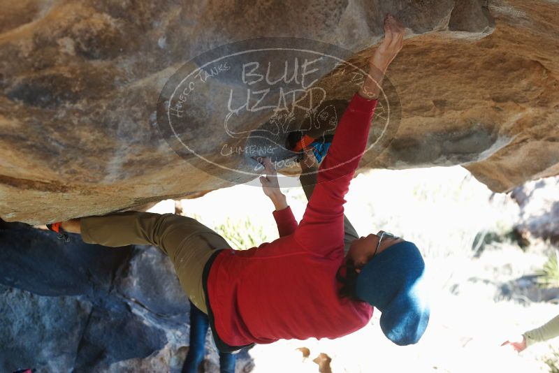 Bouldering in Hueco Tanks on 12/31/2018 with Blue Lizard Climbing and Yoga

Filename: SRM_20181231_1520151.jpg
Aperture: f/4.0
Shutter Speed: 1/250
Body: Canon EOS-1D Mark II
Lens: Canon EF 50mm f/1.8 II