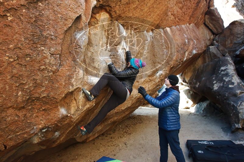 Bouldering in Hueco Tanks on 01/02/2019 with Blue Lizard Climbing and Yoga

Filename: SRM_20190102_1026580.jpg
Aperture: f/5.0
Shutter Speed: 1/250
Body: Canon EOS-1D Mark II
Lens: Canon EF 16-35mm f/2.8 L