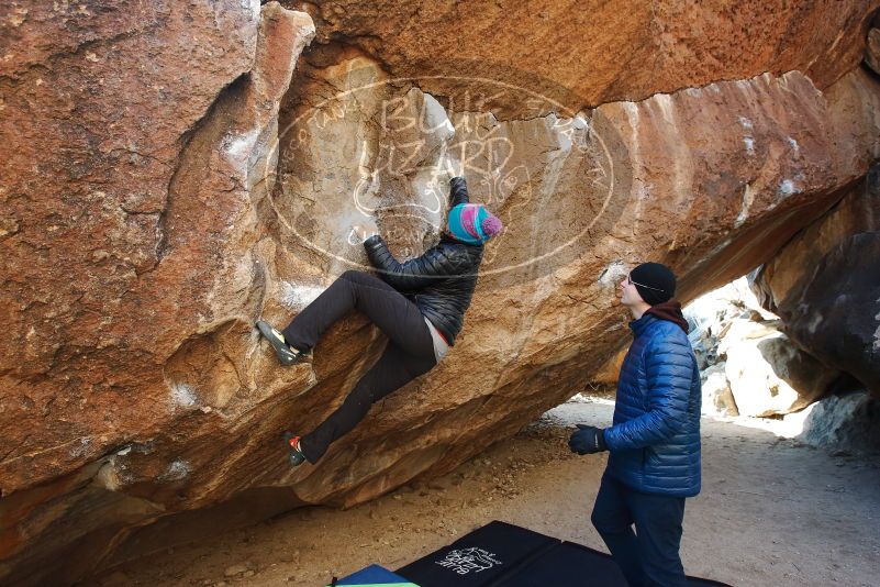 Bouldering in Hueco Tanks on 01/02/2019 with Blue Lizard Climbing and Yoga
Filename: SRM_20190102_1031480.jpg
Aperture: f/5.0
Shutter Speed: 1/250
Body: Canon EOS-1D Mark II
Lens: Canon EF 16-35mm f/2.8 L