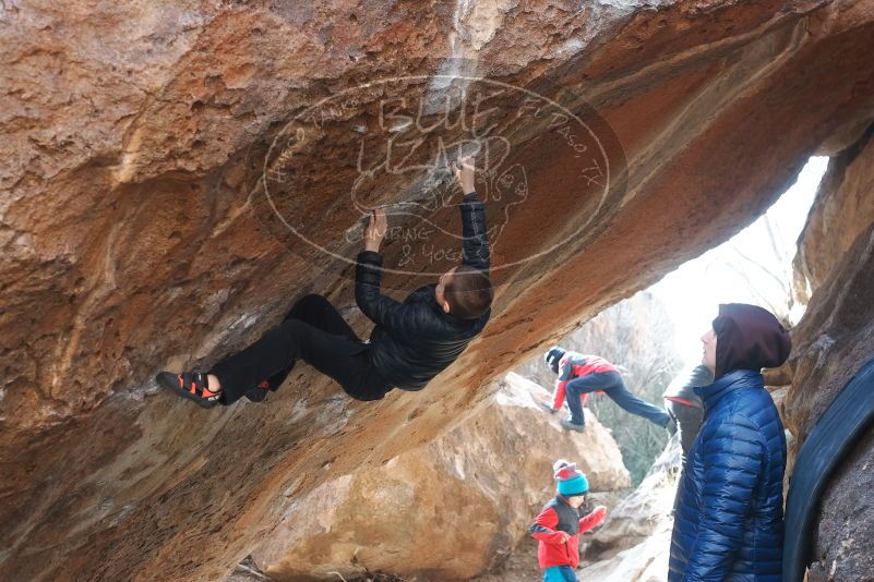 Bouldering in Hueco Tanks on 01/02/2019 with Blue Lizard Climbing and Yoga

Filename: SRM_20190102_1229250.jpg
Aperture: f/4.0
Shutter Speed: 1/320
Body: Canon EOS-1D Mark II
Lens: Canon EF 50mm f/1.8 II