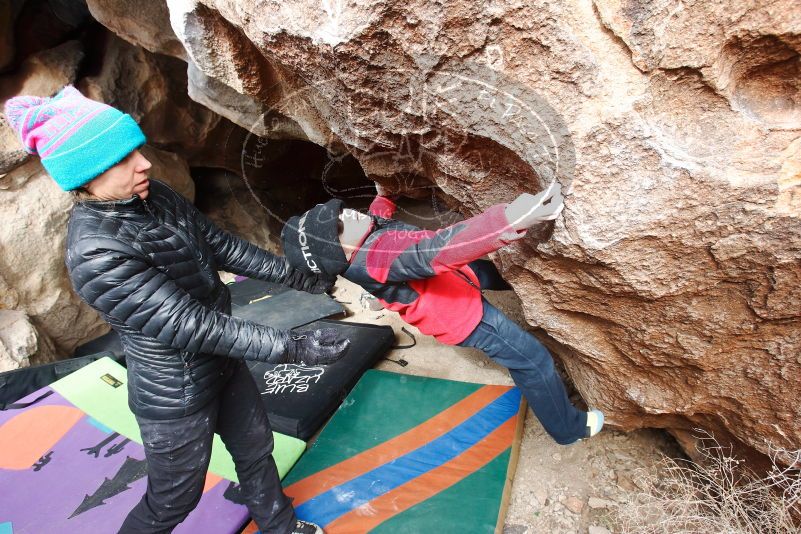 Bouldering in Hueco Tanks on 01/02/2019 with Blue Lizard Climbing and Yoga
Filename: SRM_20190102_1331370.jpg
Aperture: f/5.6
Shutter Speed: 1/250
Body: Canon EOS-1D Mark II
Lens: Canon EF 16-35mm f/2.8 L