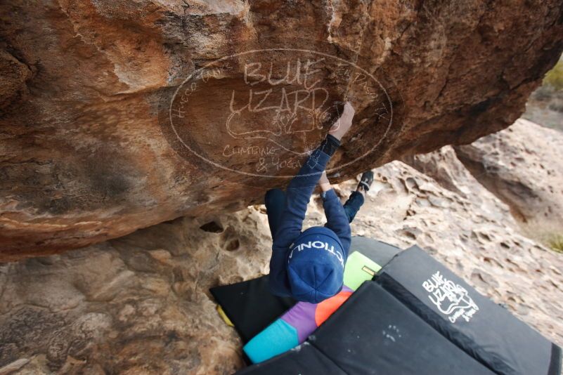 Bouldering in Hueco Tanks on 01/02/2019 with Blue Lizard Climbing and Yoga
Filename: SRM_20190102_1436590.jpg
Aperture: f/5.6
Shutter Speed: 1/320
Body: Canon EOS-1D Mark II
Lens: Canon EF 16-35mm f/2.8 L