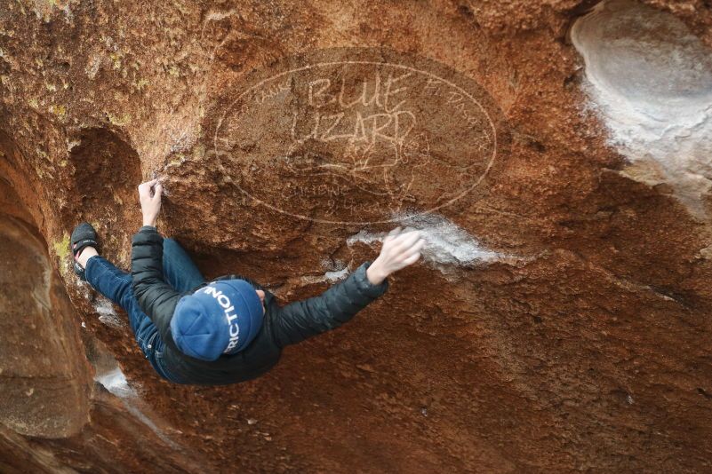 Bouldering in Hueco Tanks on 01/02/2019 with Blue Lizard Climbing and Yoga

Filename: SRM_20190102_1712090.jpg
Aperture: f/2.8
Shutter Speed: 1/250
Body: Canon EOS-1D Mark II
Lens: Canon EF 50mm f/1.8 II