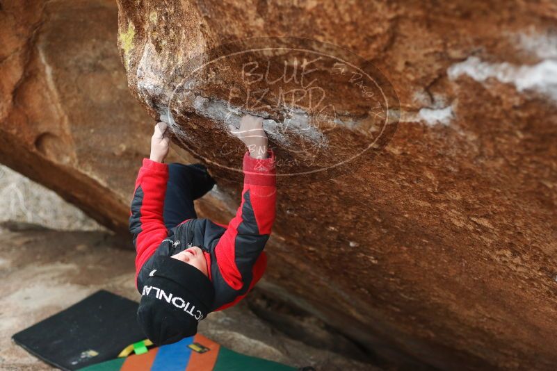 Bouldering in Hueco Tanks on 01/02/2019 with Blue Lizard Climbing and Yoga

Filename: SRM_20190102_1712540.jpg
Aperture: f/2.8
Shutter Speed: 1/250
Body: Canon EOS-1D Mark II
Lens: Canon EF 50mm f/1.8 II