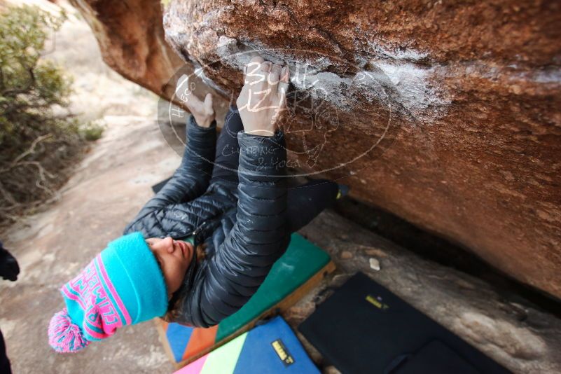 Bouldering in Hueco Tanks on 01/02/2019 with Blue Lizard Climbing and Yoga

Filename: SRM_20190102_1729580.jpg
Aperture: f/3.5
Shutter Speed: 1/160
Body: Canon EOS-1D Mark II
Lens: Canon EF 16-35mm f/2.8 L