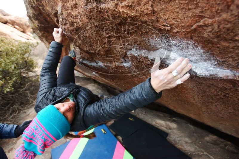 Bouldering in Hueco Tanks on 01/02/2019 with Blue Lizard Climbing and Yoga
Filename: SRM_20190102_1730221.jpg
Aperture: f/4.0
Shutter Speed: 1/160
Body: Canon EOS-1D Mark II
Lens: Canon EF 16-35mm f/2.8 L