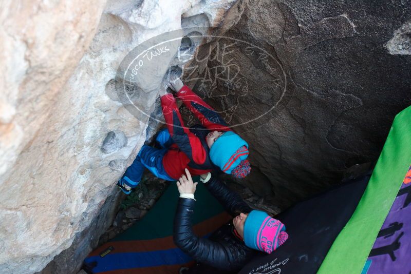 Bouldering in Hueco Tanks on 01/01/2019 with Blue Lizard Climbing and Yoga
Filename: SRM_20190101_1040470.jpg
Aperture: f/3.5
Shutter Speed: 1/200
Body: Canon EOS-1D Mark II
Lens: Canon EF 16-35mm f/2.8 L