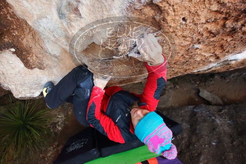 Bouldering in Hueco Tanks on 01/01/2019 with Blue Lizard Climbing and Yoga

Filename: SRM_20190101_1110090.jpg
Aperture: f/5.0
Shutter Speed: 1/250
Body: Canon EOS-1D Mark II
Lens: Canon EF 16-35mm f/2.8 L
