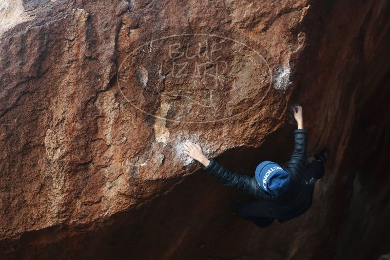 Bouldering in Hueco Tanks on 01/01/2019 with Blue Lizard Climbing and Yoga

Filename: SRM_20190101_1129330.jpg
Aperture: f/4.0
Shutter Speed: 1/250
Body: Canon EOS-1D Mark II
Lens: Canon EF 50mm f/1.8 II
