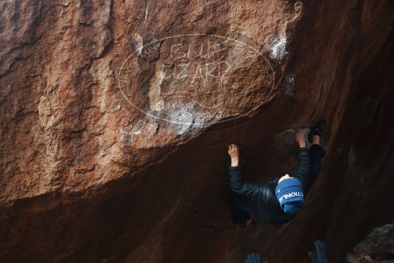Bouldering in Hueco Tanks on 01/01/2019 with Blue Lizard Climbing and Yoga
Filename: SRM_20190101_1131220.jpg
Aperture: f/3.2
Shutter Speed: 1/250
Body: Canon EOS-1D Mark II
Lens: Canon EF 50mm f/1.8 II
