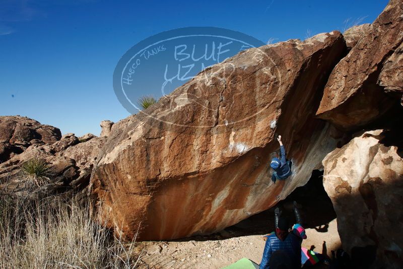 Bouldering in Hueco Tanks on 01/01/2019 with Blue Lizard Climbing and Yoga
Filename: SRM_20190101_1152430.jpg
Aperture: f/9.0
Shutter Speed: 1/250
Body: Canon EOS-1D Mark II
Lens: Canon EF 16-35mm f/2.8 L