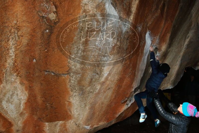 Bouldering in Hueco Tanks on 01/01/2019 with Blue Lizard Climbing and Yoga
Filename: SRM_20190101_1155480.jpg
Aperture: f/9.0
Shutter Speed: 1/250
Body: Canon EOS-1D Mark II
Lens: Canon EF 16-35mm f/2.8 L