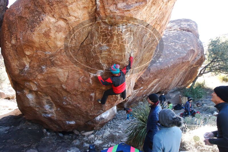 Bouldering in Hueco Tanks on 01/01/2019 with Blue Lizard Climbing and Yoga
Filename: SRM_20190101_1351140.jpg
Aperture: f/5.6
Shutter Speed: 1/250
Body: Canon EOS-1D Mark II
Lens: Canon EF 16-35mm f/2.8 L