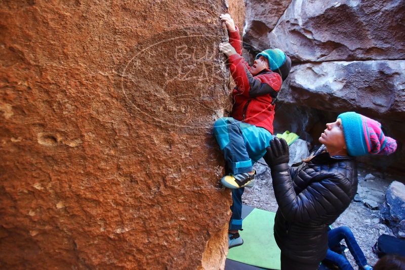 Bouldering in Hueco Tanks on 01/01/2019 with Blue Lizard Climbing and Yoga
Filename: SRM_20190101_1600381.jpg
Aperture: f/2.8
Shutter Speed: 1/200
Body: Canon EOS-1D Mark II
Lens: Canon EF 16-35mm f/2.8 L