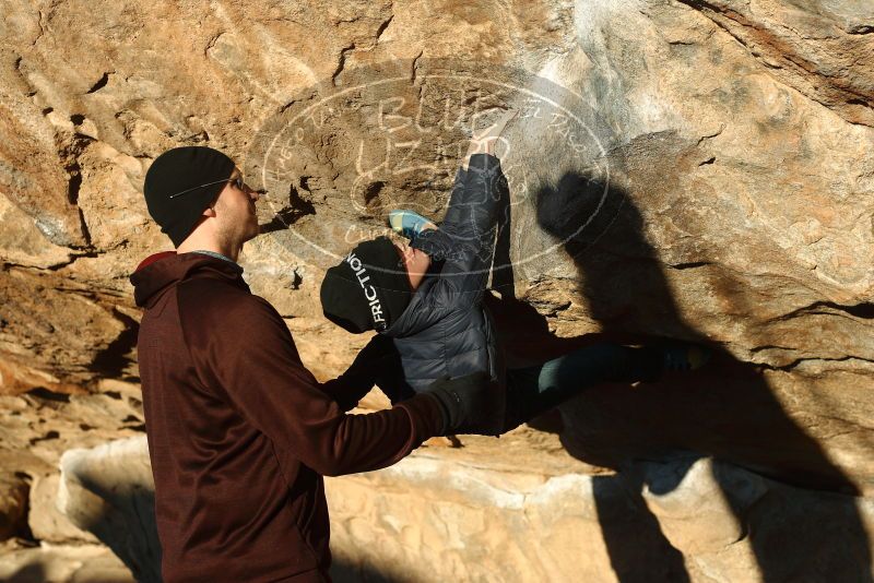 Bouldering in Hueco Tanks on 01/01/2019 with Blue Lizard Climbing and Yoga
Filename: SRM_20190101_1722430.jpg
Aperture: f/4.0
Shutter Speed: 1/400
Body: Canon EOS-1D Mark II
Lens: Canon EF 50mm f/1.8 II