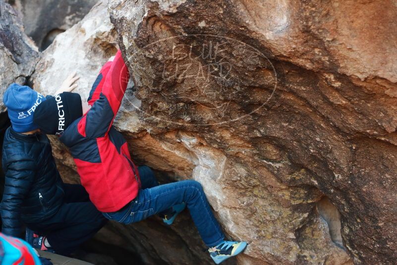 Bouldering in Hueco Tanks on 12/31/2018 with Blue Lizard Climbing and Yoga

Filename: SRM_20181231_1008560.jpg
Aperture: f/3.5
Shutter Speed: 1/250
Body: Canon EOS-1D Mark II
Lens: Canon EF 50mm f/1.8 II