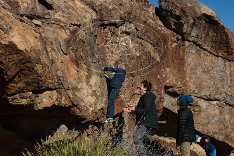 Bouldering in Hueco Tanks on 12/31/2018 with Blue Lizard Climbing and Yoga

Filename: SRM_20181231_1449200.jpg
Aperture: f/6.3
Shutter Speed: 1/500
Body: Canon EOS-1D Mark II
Lens: Canon EF 50mm f/1.8 II