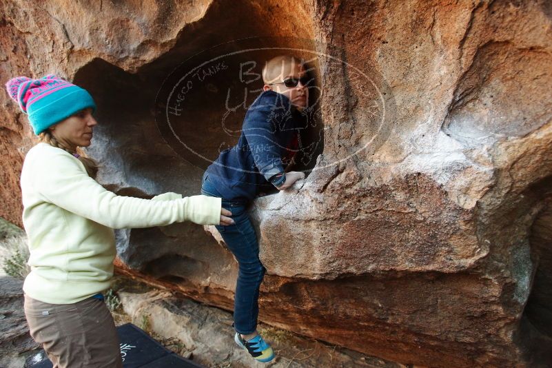 Bouldering in Hueco Tanks on 12/31/2018 with Blue Lizard Climbing and Yoga
Filename: SRM_20181231_1705450.jpg
Aperture: f/4.0
Shutter Speed: 1/200
Body: Canon EOS-1D Mark II
Lens: Canon EF 16-35mm f/2.8 L