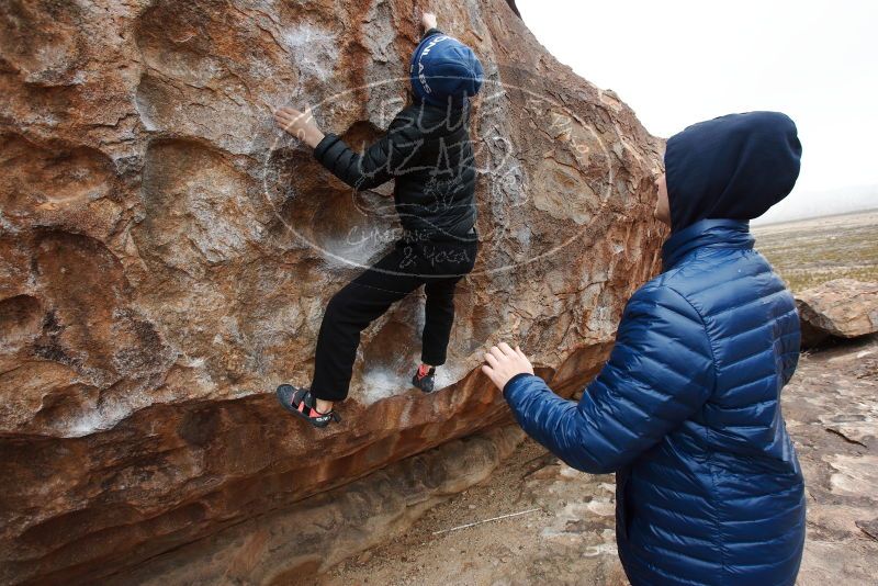 Bouldering in Hueco Tanks on 12/28/2018 with Blue Lizard Climbing and Yoga

Filename: SRM_20181228_1004120.jpg
Aperture: f/5.0
Shutter Speed: 1/200
Body: Canon EOS-1D Mark II
Lens: Canon EF 16-35mm f/2.8 L