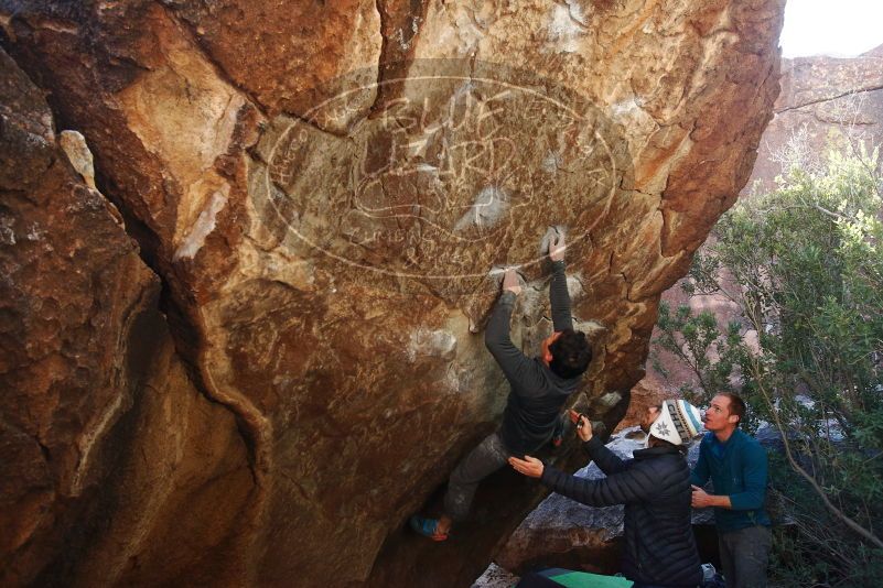 Bouldering in Hueco Tanks on 01/05/2019 with Blue Lizard Climbing and Yoga
Filename: SRM_20190105_1406100.jpg
Aperture: f/5.0
Shutter Speed: 1/250
Body: Canon EOS-1D Mark II
Lens: Canon EF 16-35mm f/2.8 L