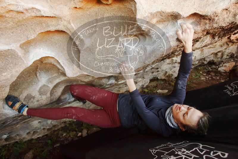 Bouldering in Hueco Tanks on 01/12/2019 with Blue Lizard Climbing and Yoga
Filename: SRM_20190112_1105520.jpg
Aperture: f/4.5
Shutter Speed: 1/200
Body: Canon EOS-1D Mark II
Lens: Canon EF 16-35mm f/2.8 L