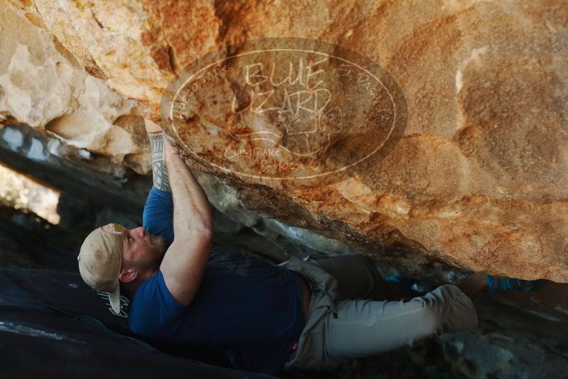 Bouldering in Hueco Tanks on 01/12/2019 with Blue Lizard Climbing and Yoga
Filename: SRM_20190112_1112400.jpg
Aperture: f/3.2
Shutter Speed: 1/250
Body: Canon EOS-1D Mark II
Lens: Canon EF 50mm f/1.8 II