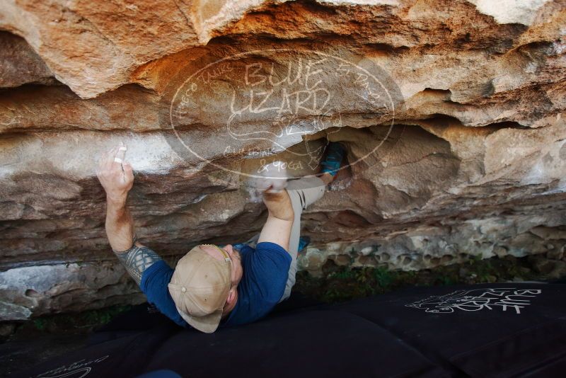 Bouldering in Hueco Tanks on 01/12/2019 with Blue Lizard Climbing and Yoga
Filename: SRM_20190112_1202350.jpg
Aperture: f/3.5
Shutter Speed: 1/250
Body: Canon EOS-1D Mark II
Lens: Canon EF 16-35mm f/2.8 L