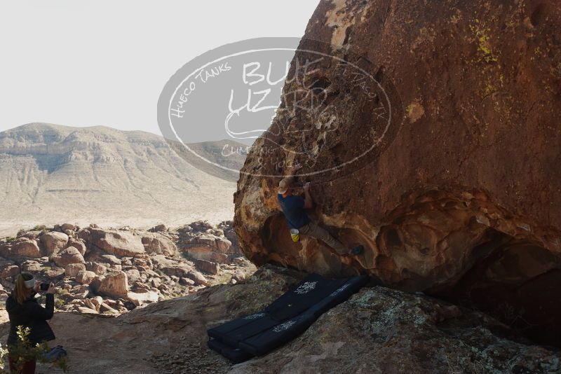 Bouldering in Hueco Tanks on 01/12/2019 with Blue Lizard Climbing and Yoga
Filename: SRM_20190112_1225180.jpg
Aperture: f/5.0
Shutter Speed: 1/250
Body: Canon EOS-1D Mark II
Lens: Canon EF 50mm f/1.8 II