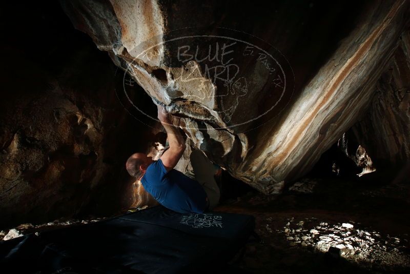 Bouldering in Hueco Tanks on 01/12/2019 with Blue Lizard Climbing and Yoga
Filename: SRM_20190112_1542330.jpg
Aperture: f/8.0
Shutter Speed: 1/250
Body: Canon EOS-1D Mark II
Lens: Canon EF 16-35mm f/2.8 L