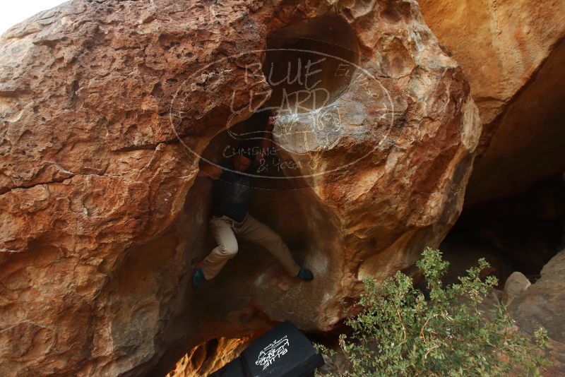 Bouldering in Hueco Tanks on 01/12/2019 with Blue Lizard Climbing and Yoga
Filename: SRM_20190112_1819290.jpg
Aperture: f/2.8
Shutter Speed: 1/125
Body: Canon EOS-1D Mark II
Lens: Canon EF 16-35mm f/2.8 L