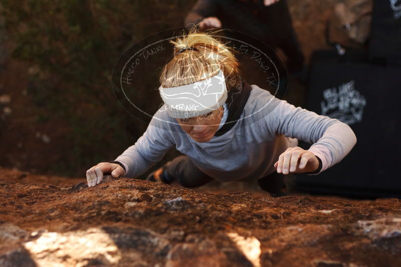 Bouldering in Hueco Tanks on 01/13/2019 with Blue Lizard Climbing and Yoga

Filename: SRM_20190113_1255230.jpg
Aperture: f/2.8
Shutter Speed: 1/1600
Body: Canon EOS-1D Mark II
Lens: Canon EF 50mm f/1.8 II