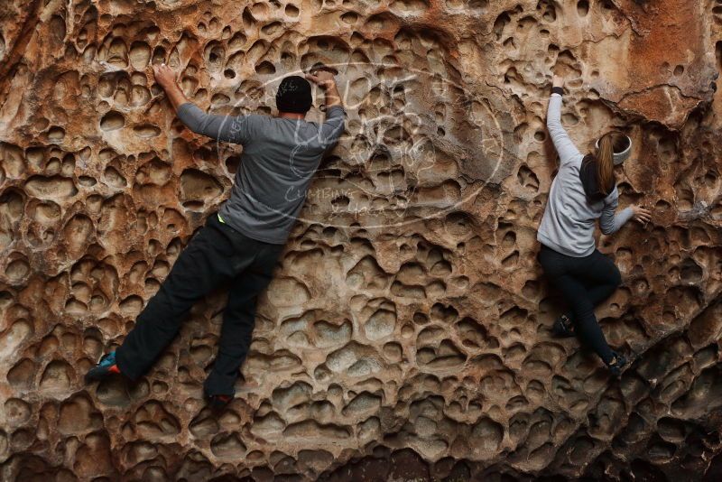 Bouldering in Hueco Tanks on 01/13/2019 with Blue Lizard Climbing and Yoga

Filename: SRM_20190113_1620170.jpg
Aperture: f/4.0
Shutter Speed: 1/100
Body: Canon EOS-1D Mark II
Lens: Canon EF 50mm f/1.8 II